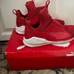 Puma Bold Red Slip-On Sneakers